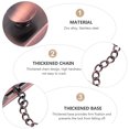 thumbnail image 3 of Mobutofu 1Set Electroplated Chain Lock for Entry Doors, 3 of 5