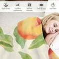 thumbnail image 3 of ONETECH  Peach Throw Blanket Watercolor Hand Drawn Peaches Seamless Pattern Decorative Soft Warm Cozy Flannel Plush Throws Blankets for Baby Toddler Dog Cat, 3 of 6