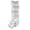 White, variant on L-Shaped Corner Bookshelf, 5 Tier Freestanding Display Shelf with LED Lights and Baffle, Storage Bookcase for Home, Office, Kitchen