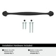 thumbnail image 3 of Amerock Fairfield 6-5/15 inch Center-to-Center Matte Black Cabinet Pull, 25 Pack, 3 of 4