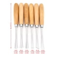 thumbnail image 4 of Wood Chisel Set, 6 Pieces Chisel Set, Professional Wood Carving Hand Chisel Set Diy Woodworking Sculpting Tool For Carpenter, Carver, Artist And Many Other Professions, 4 of 10