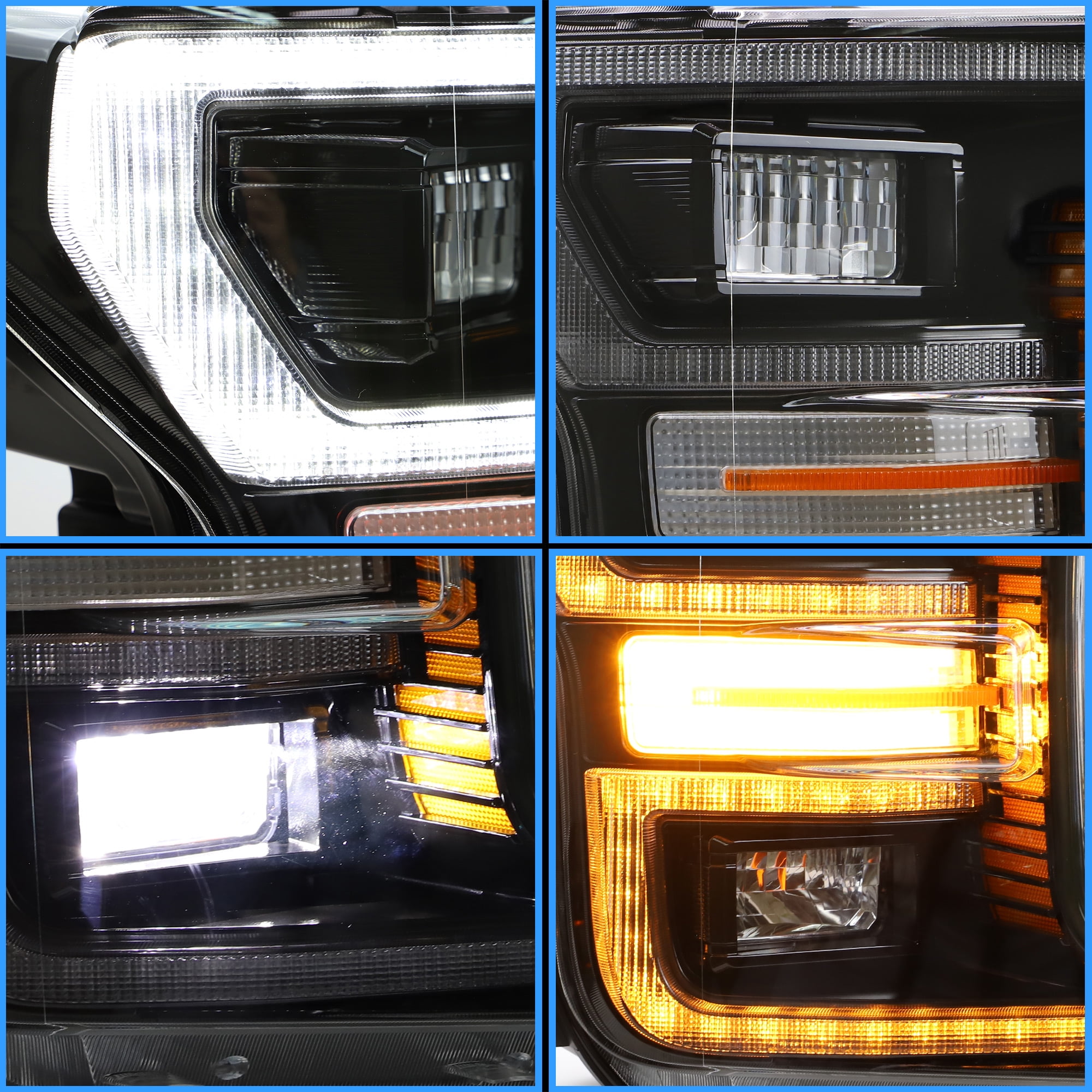 VLAND LED Headlights for 2018 2019 2020 Ford F150 XLT XL SSV Police Responder Platinum Limited Lariat King Ranch