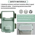 thumbnail image 3 of Large Flour Storage Container Bin 50lb, 2Pack Rice Storage Containers with Wheels Seal Locking Lid, Dry Food, Sugar, Baking Supplies, Rice Dispenser Set with Measuring Cup & Scoop - Green, 3 of 14