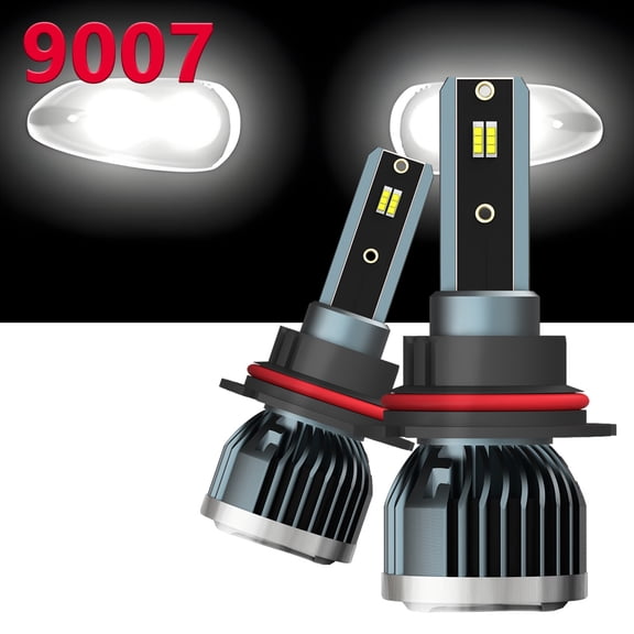 For Ford F350 1987-1998,LED Headlight Bulbs 9007 High/Low Beam White,6000K,Super Bright，Pack of 2
