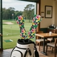 thumbnail image 4 of Yuyamidu Tropical Hibiscus Golf Head Cover for Golf Head Club Palm Leaves Golf Club Head Cover for Driver/Fairway/Hybird Club Protection, PU Leather, 4 of 7