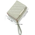 thumbnail image 1 of Bolsa Tarjetero de cuero Cartera corta plegable Monedero femenino con rombos de múltiples ranuras (Verde) Ehuebsd Para Estrenar, 1 of 8