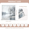 thumbnail image 2 of Decorative Chair Back Cover One Size x2 Chair Cover Dining Chair Slipcovers Chair Back Decoration Festival Chair Decoration White-Gray Woods, 2 of 6
