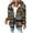 Brown, variant on Womens Oversized Hoodies Coats Color Stripe Long Sleeve Hooded Casual Jacket Drawstring Outerwear with Hood (Brown 2XL)