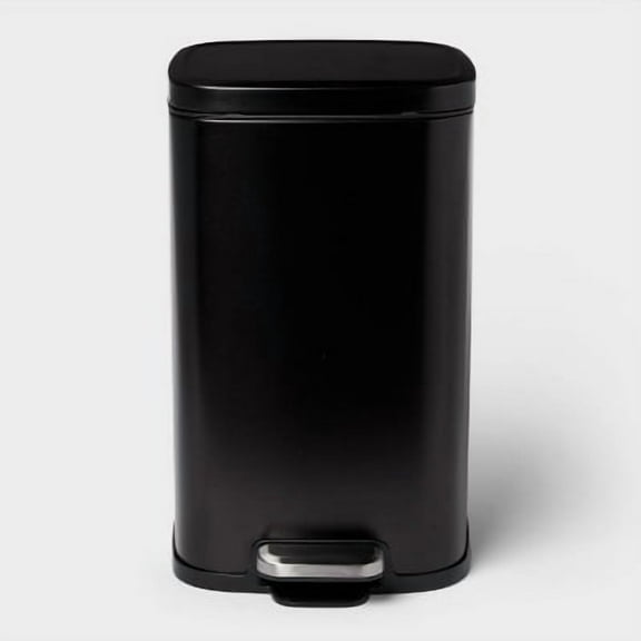 12L Soft Square Stainless Step Trash Can