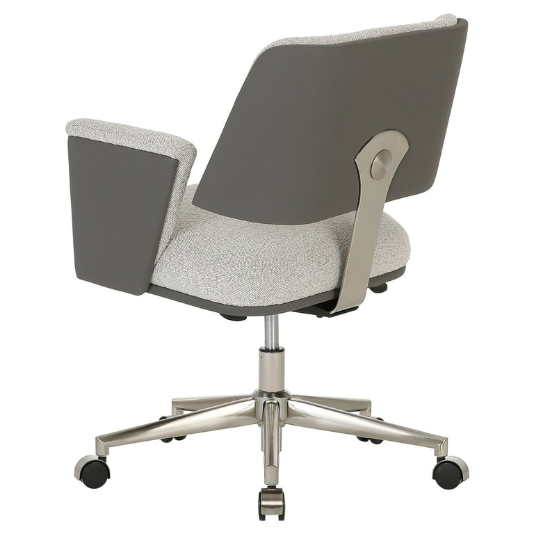 Modern Padded Office Chair Stone Grey