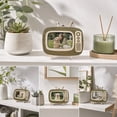 thumbnail image 6 of Vintage TV Shaped Wooden Photo Frame, Retro Television Desktop Picture Display, Hanging Wall Timber Ornament, Dual Use Photo Holder For Home Interior Car Small Decor, 6 of 7