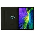 thumbnail image 4 of SaniMore for iPad Pro 11" 4th/3rd/2rd/1st Gen 2022/2021/2020/2018 Case, Auto Sleep/Wake, PU Leather Patchwork Magnetic Wallet Cover Support Card Slot & Kickstand Shockproof Protective Shell, Red, 4 of 7