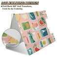 thumbnail image 5 of A4 Double Clip File Folder 18.9x12.6in Clipboards Foldable Binder Holds 80 Sheets Project Folder for Office, Home Summer Travel Stamps, 5 of 9