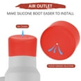 thumbnail image 3 of Uxcell Silicone Water Bottle Boot [1PCS] - Anti-Slip Protective Sleeve Use for Protecting Water Bottles from Scratches - [Red - 2.75 IN], 3 of 7