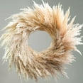 thumbnail image 2 of Thanksgiving Wreath Artificial Pampas Grass Decoration Idyllic Wall Mount Full Farmhouses Wreath For Indoor Outdoor Home Garden Door Fireplace Decor Suitable As Gift For Family, 2 of 7
