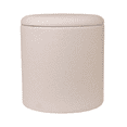 thumbnail image 5 of Mainstays Round Storage Ottoman, Cream Linen Fabric, 5 of 12