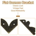 thumbnail image 4 of Uxcell 30pcs Vintage Corner Protector 2.3"x2.3"x0.6" for Table Box, Bronze, 4 of 5