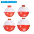 thumbnail image 3 of Uxcell 1/1.25/1.5/2 Inch Fishing Bobbers, 20 Pack Plastic Push Button Fishing Float, 3 of 6