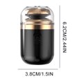 thumbnail image 2 of Maquinilla de afeitar en cápsula para hombres, mini afeitadora lavable, afeitadora eléctrica para coche de viaje (negro), 2 of 9