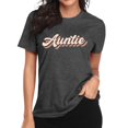 thumbnail image 1 of T-Shirt Femme Imprimé Cœur Mignon Hauts Décontractés Manches Courtes Vacances Gris P, 1 of 4