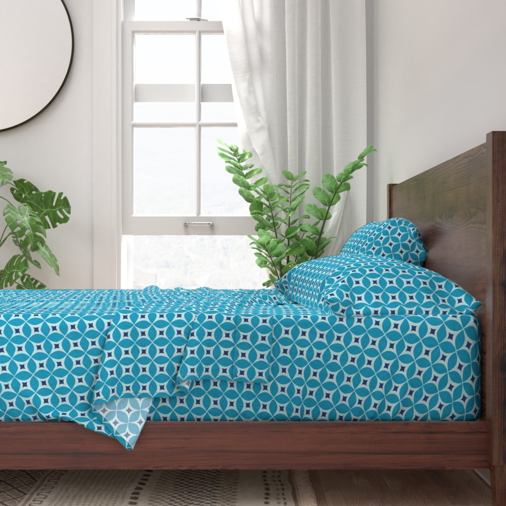 Magenta Rose Designs Blue Blue 100 Cotton Sateen Sheet Set By Roostery Walmart Com Walmart Com Magenta Rose Designs Blue Blue 100 Cotton Sateen Sheet Set By Roostery Walmart Com Walmart Com