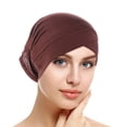 thumbnail image 1 of Chapeau Décontracté pour Femmes, Bonnet Solide, Couvre-Cheveux, Turban Musulman, 1 of 4