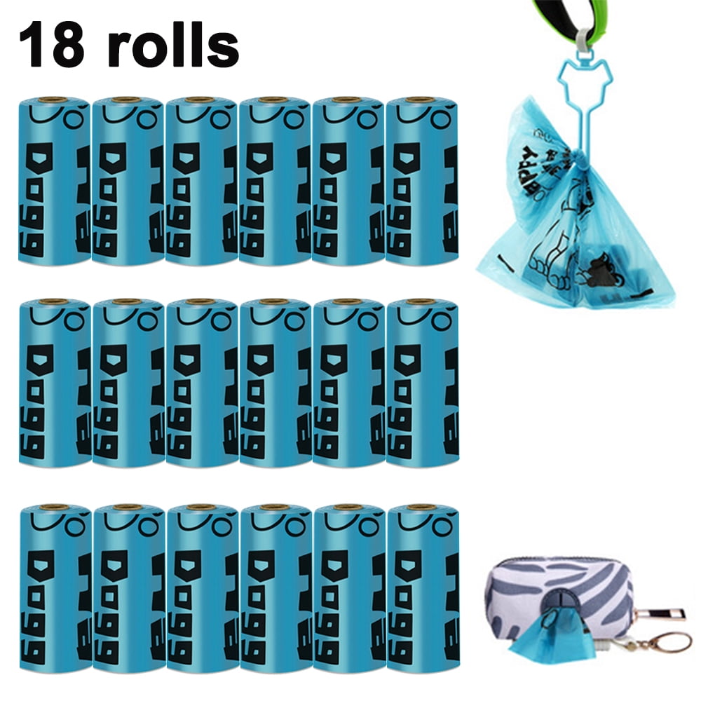 Dog Poop Bag Dispenser, Pet Garbage Bag Holder Leash Attachment With