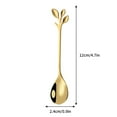 thumbnail image 3 of Fiudx Liquidación de ahorros de invierno Cucharas de acero inoxidable para café, leche, postre, helado, fruta, cucharilla, accesorios, vajilla, regalo, 3 of 5