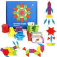 thumbnail image 2 of Wooden Blocks Geometric Shape Educational for Kids Aged 4-8, 2 of 2