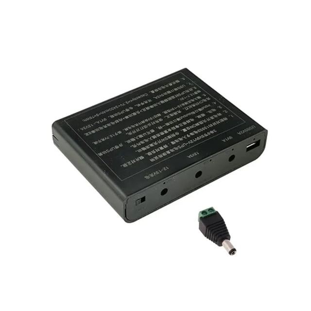 Caja de bricolaje para UPS con salida USB de 12 V CC, 6 baterías 18650, para teléfono móvil, enrutador WiFi, luz LED, cámara de seguridad