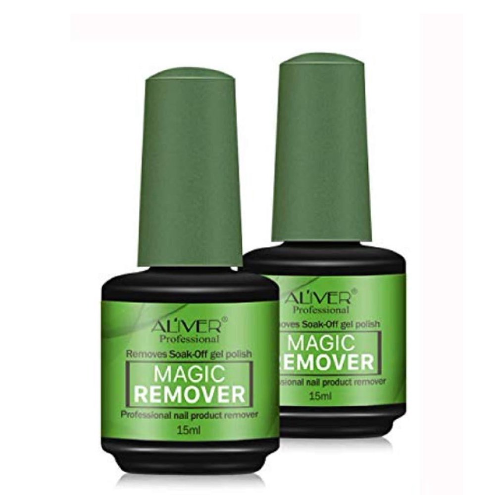2 Pack Magic Nail Polish Remover, Easily & Quickly Removes Natural,Gel