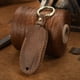 thumbnail image 2 of Llavero de cuero, llavero con control remoto de 3 botones, para, protector de llavero, marrón, 2 of 9