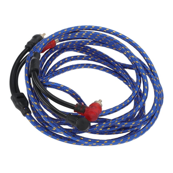 Car Audio Amplifier Wiring 2.8m 9.19ft Compatible Audio Complete Amplifier Wiring Blue 1 Pcs