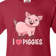 thumbnail image 4 of Inktastic I Love Piggies- Cute Pig Youth T-Shirt, 4 of 5