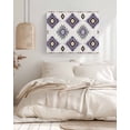 thumbnail image 3 of Purple Aztec Wall Art for Living Room,Canvas Picture Wall Decor for Bathroom Bedroom,Southwest Boho Abstract Gray Geometric Painting Artwork for Office Kitchen Hallway Dining Room Home Decor 16"x20", 3 of 8