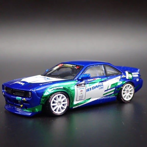 Open Box NISSAN SILVIA S14 ROCKET BUNNY DRIFTING JDM 1:64 SCALE DIORAMA DIECAST MODEL CAR