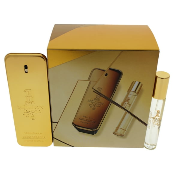 1 Million by Paco Rabanne for Men - 2 Pc Gift Set 3.4oz EDT Spray, 0.67oz EDT Spray