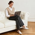 thumbnail image 2 of Mocasines para mujer DREAM PAIRS SDLS2312W blancos de PU planos, 2 of 7