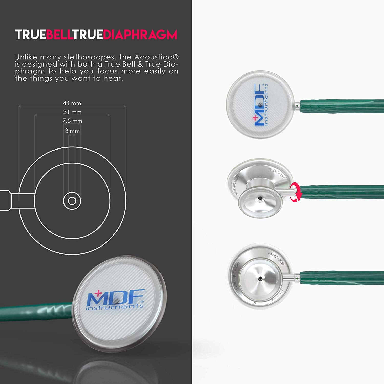 MDF Acoustica Dual Head Stethoscope