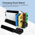 thumbnail image 2 of Charging Station Fit for Nintendo Switch, Switch OLED, Joy-con, 6-in-1 Fast Controller Charging Dock, Multifunctional Portable Charger Stand with LED Indicator, 13 Game Card Slots, 2 of 8
