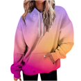 thumbnail image 1 of Women Fashion Solid Hooded Drawstring With Pocket Sweatshirt Hoodie, 1 of 5