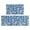 Paisley and Damask Blue Pattern, variant on Paisley and Damask Blue Pattern Anti Fatigue Kitchen Rugs Set Of 2, Non Slip Washable Decorative Floor Mats for Kitchen Sink Laundry, 17"x30" and 17"x47"