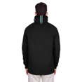 thumbnail image 5 of Men's New Era Black Philadelphia Eagles Functional Fandom Balaclava Helmet Stripe Tri-Blend Hoodie, 5 of 5