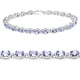 thumbnail image 2 of 6.00 Carat Genuine Tanzanite .925 Sterling Silver Bracelet QJ Model, 2 of 4