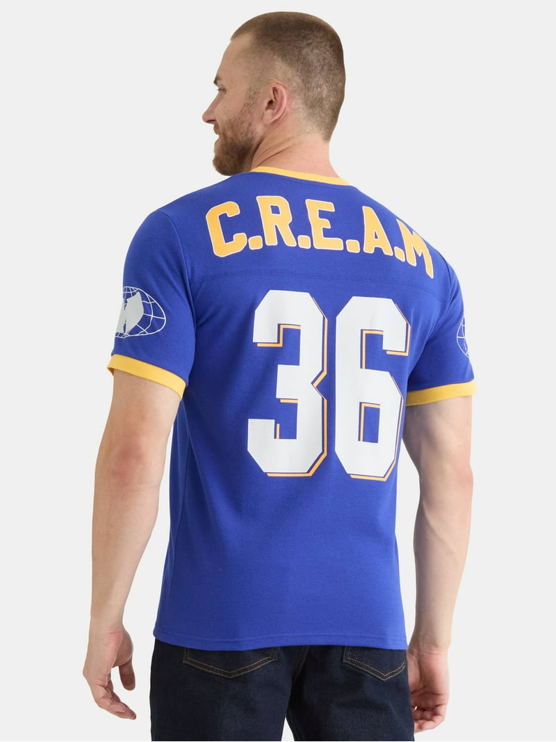 Wu-Tang Clan Men's and Big Men's Mesh Football Jersey Style Shirt