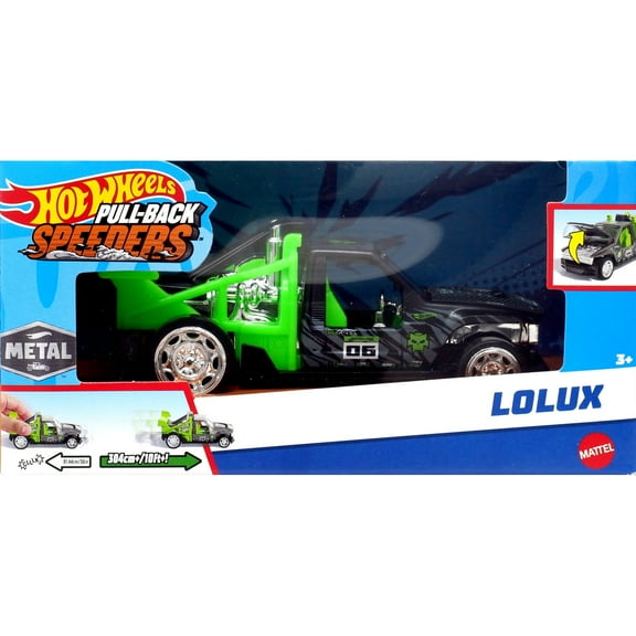Hot Wheels Pull-Back Speeders Lolux Diecast Pull-Back Car