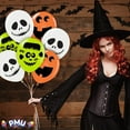 thumbnail image 4 of PMU Halloween Fun Faces Trio Balloons - Small Latex Balloons for Halloween Theme Parties Celebrations, Trick-or-Treat & Party Favors Supplies - 11 Inch Fun Faces Assortment, (50/Pkg) Pkg/1, 4 of 6