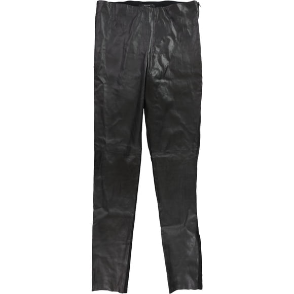 MaxMara Womens Leather Casual Leggings coffee 12x30