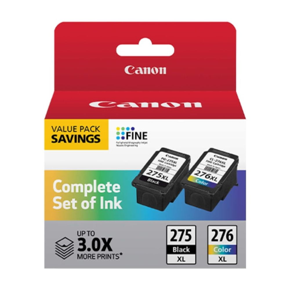 Canon PG-275 XL Black, CL-276 XL Color Ink Cartridge, PIXMA