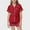 Watermelon Red, variant on Kids Girls Silk Pajamas Set Dinosaur Pajamas Button Down Solid Tops T Shirt Set Pjs Sleepwear Outfits Girls Christmas Pjs 8-9 Years Kids Clothes